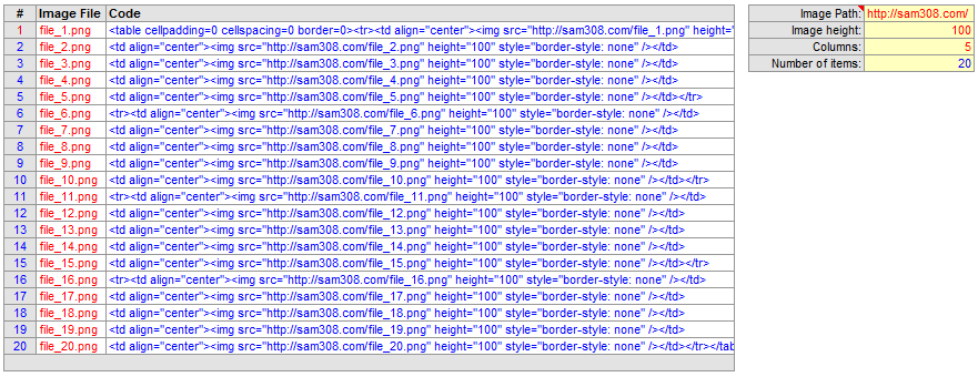 html table maker
